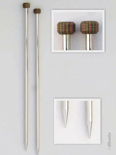 KnitPro 25 cm x 6,5 millimetri Nova singolo PUNTA, Argento (M6x) - Immagine 1 di 1