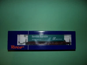 ROCO wagon kangourou + remorque TRENITALIA SERVIZIO EXPRESSO 66593 NEUF (n°1bis) - Imagen 1 de 7