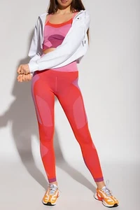 ADIDAS BY STELLA MCCARTNEY ROTE TRAININGSLEGGINGS - GRÖßE UK MEDIUM - HG8787 - NEU - Bild 1 von 4