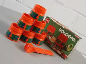 6 Emsa Bologna Eierbecher Eierhalter mit Löffel in OVP Vintage 1970er Jahre - Bild 1 von 8