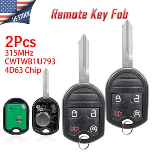 2 Remote Start Key Fob 4 Buttons for Ford F-150 F-250 F-350 2011-2014 164-R8056 - Picture 1 of 8