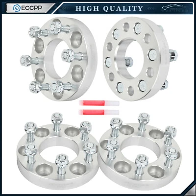 4Pcs 1" 6x4.5 6x114.3 Wheel Spacers 1/2"x20 For 1991-2002 2003 2004 Dodge Dakota - Image 1 of 4