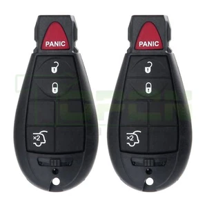 2 For Jeep Grand Cherokee Keyless Entry Remote Control Car Key Fob 4 Buttons - Picture 1 of 8