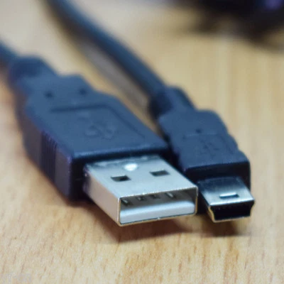 4pcs 10ft/3M USB 2.0 A Male to Mini B 5pin Male Data Charger Sync Cable Cord - Image 1 of 4