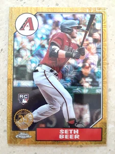 Seth Beer 2022 Topps Chrome 1987 Topps Silver Pack Gold Rookie #T87C2-22 Arizona - Photo 1 sur 2