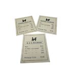 1960s Monopoly Railroad Title Deed Cards  3 only  1 missing
