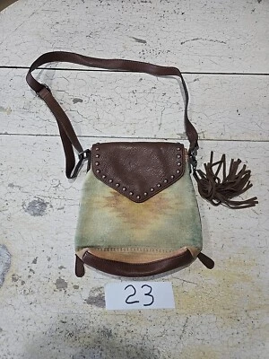 Blazin Roxx Concealed Carry Laney Fringe Womens Messenger Bag Brown Tassel - Image 1 of 4