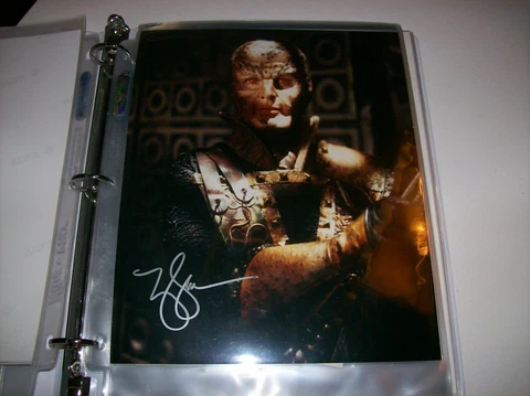 AUTOGRAPHED 8x10 PHOTO: Mary Kay Adams as Na'Toth "Babylon 5" W/COA Cover