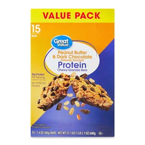 21.1 oz, 15 Count,Dark Chocolate Protein Bars,Shelf-Stable - Picture 1 of 2