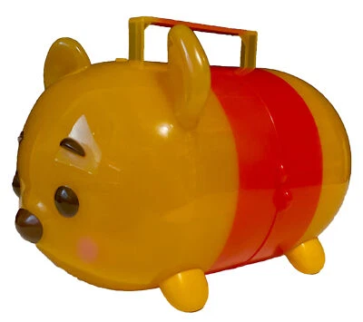 Disney Tsum Tsum Handled Storage Carry Display Winnie The Pooh Estojo Estado Perfeito - Imagem 1 de 4