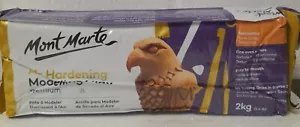 Mont Marte Air Hardening Modelling Clay, 2 Kg Terracotta Brand New Sealed - Picture 1 of 1