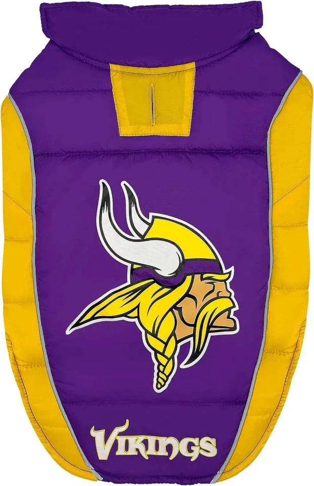 Official NFL Dog & Cat Puffer Vest (All Teams) – Waterproof & Warm Winter - Image 1 of 4