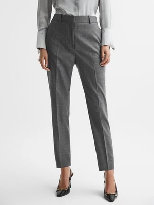 ¡Nuevo! $245 Pantalones Reiss Layton Pierna Ajustada Mezcla Lana Gris Talla EE. UU. 8 Foto 1 de 3