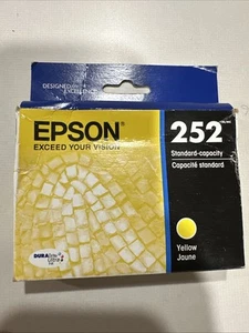 Cartucho de tinta amarillo Epson252 T252420-S sellado 26/09 - Imagen 1 de 8
