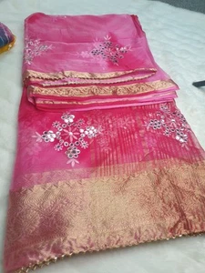 Indian Soft Organza Saree - Picture 1 of 1