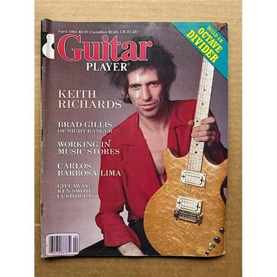ROLLING STONES + JIMI HENDRIX GUITAR PLAYER MAGAZINE APRIL 1983 - KEITH RICHARDS - Image 1 of 2