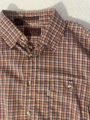 Camisa de acción vintage Levi’s para hombre con botones grande a cuadros EE. UU. AÑOS 70 1980 Foto 1 de 4