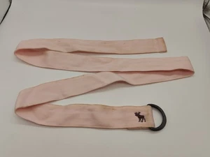 Abercrombie & And Fitch Womens Vintage Pink Fabric Belt 40" Y2K Worn - Picture 1 of 4