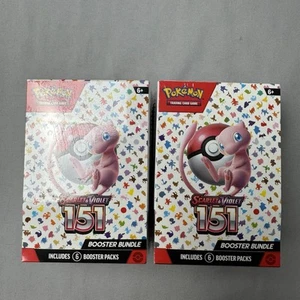 Pokemon Juego de Cartas Coleccionables Escarlata y Violeta 151 Paquetes de refuerzo Sellado Nuevo en Caja X 2 Pokémon - Imagen 1 de 5