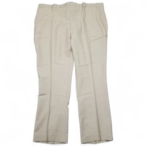 Levis Action Wool Pants Mens 50x32 Khaki Tailored Classics Wool Blend Dress USA - Picture 1 of 10