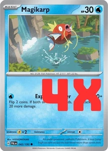 4X Pokémon TCG Magikarp Scarlet & Violet Paldea Evolved 042/193 Regular NM - Picture 1 of 1