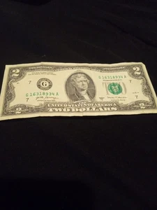 2017 Series 2$Dollar Bill G16318934 Fancy Serial Number - Picture 1 of 4