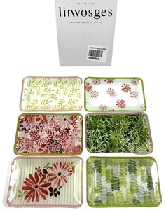 LINVOSGES 6x Neroli Tellerchen Teller Glas Schalen Schälchen Kuchenteller NEU - Bild 1 von 1