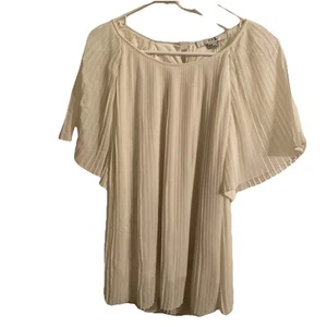 Blusa Angelic Fairy Color Marfil Plisada Gasa Talla M - Imagen 1 de 5