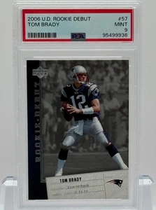 2006 Upper Deck Rookie Debut #57 - Tom Brady - PSA 9 MINT - Picture 1 of 2