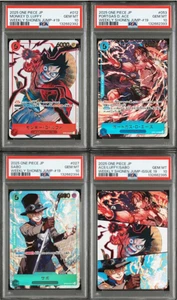 PSA 10 One Piece  Luffy 012 Ace 053 Sabo 027 Promo Set Shonen Jump 19 Japanese - Picture 1 of 3
