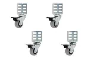 8126E Swivel Corner SwivelCorner Caster, Gray - Picture 1 of 9
