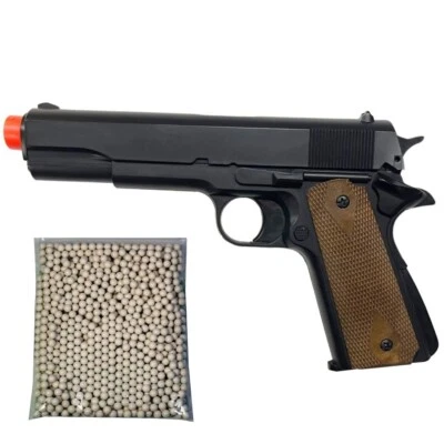 HFC Airsoft Gas Pistol Handgun 250 FPS Non Blowback ABS/Metal 1000 6mm BBs 15 Round