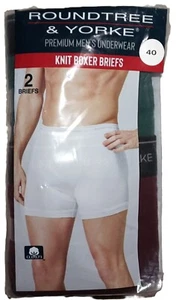 Boxershorts 2er Pack 40W XL 100% gekämmte Baumwolle gerippt dunkelrot / grün von R&Yorke - Bild 1 von 4
