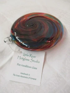 Vintage Vermont Little River Hotglass Studio Handmeade Christmas Ornament NWT - Picture 1 of 4
