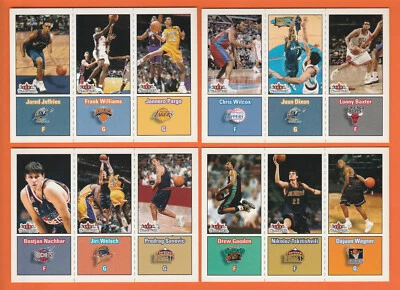 2002-03 Fleer Tradition 新秀套装(4 张卡)#273 #274 #281 #292 — 第 1/2 张图片