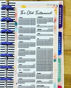 Bible Readings Track New/Old Testament Dashboard 4 use w/ Half size HP Notebook - Picture 1 of 4