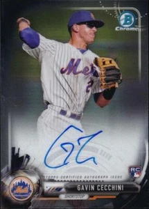 2017 Bowman Chrome Autographed Rookies #BCAR-GC - Gavin Cecchini Auto - Picture 1 of 4