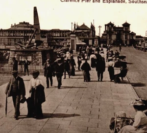 Postcard England, Portsmouth, Southsea, Clarence Pier, Esplanade, Anchor - Picture 1 of 3