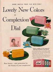 Print Ad Dial Soap 1957 Pastels Pink Green Full Page Large Magazine 10.5"x13.5" - Picture 1 of 1