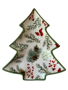 ~ Precioso~Porcelana~ÁRBOL DE NAVIDAD~PLATO PARA SERVIR~¡Nuevo!! Precioso y elegante! - Imagen 1 de 7