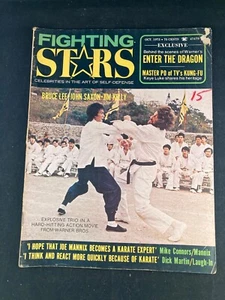 Fighting Stars Magazine October 1973 Premier Issue Enter the Dragon Bruce Lee - Picture 1 of 3
