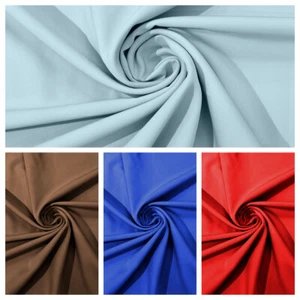 Dull 4 Way Stretch Crepe Fabric/Medium Crepe-Bridal Fabric/Apparel Fabric. - Picture 1 of 23