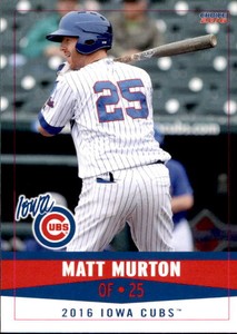 2016 Iowa Cubs Choice #18 Matt Murton Fort Lauderdale Florida FL Baseball Card