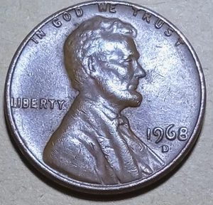 1968 D Lincoln Penny Errors and 3.16g - Picture 1 of 4