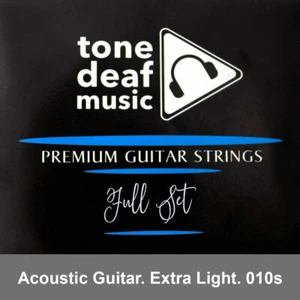 ACOUSTIC GUITAR STRINGS Extra Light Gauge 010 – 048 bronze wound 6 string steel - Picture 1 of 1