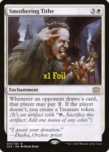 MTG Foil Double Masters 2022 2X2 Smothering Tithe MINT - Picture 1 of 1