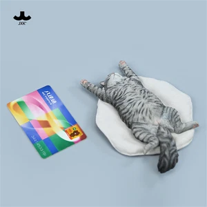 JXK 1:6 Lying Flat Cat Model Realistic Pet Animal Figure Scene Decor Collection - Picture 1 of 18