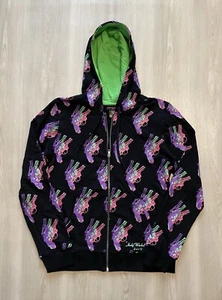 Andy Warhol Guns Pop Art Rare Y2k Alt Emo Scene Full Zip Hoodie Womens Large - Bild 1 von 3