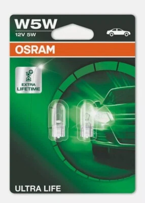2x Osram Ultra Life Side Light Bulbs For VW Polo (E Marked) Osram - Image 1 of 3