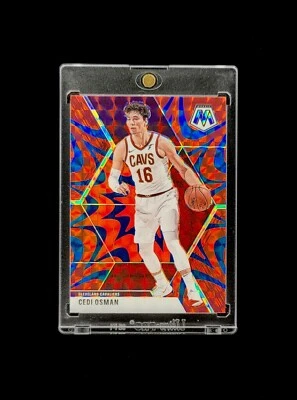 Cedi Osman - 2019-20 NBA Panini Mosaic Blue Reactive Prizm Holo - #177 Cavilers - Image 1 of 2